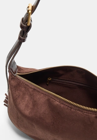 Сумка с бахромой из искусственной замши- Заказать в России