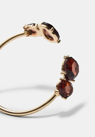 Жесткий браслет с камнями- Заказать в России