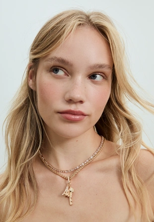 Набор из 2 колье с блестящей отделкой и подвесками- Заказать в России