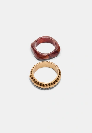 Набор из 2 комбинированных браслетов- Заказать в России