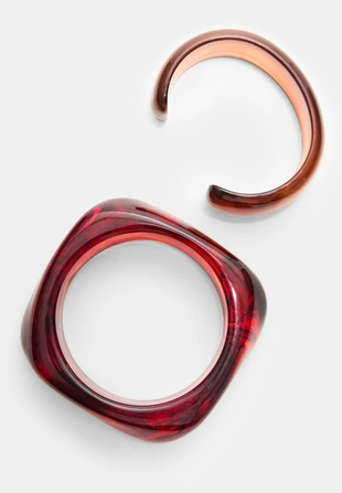 Набор из 2 жестких браслетов- Заказать в России