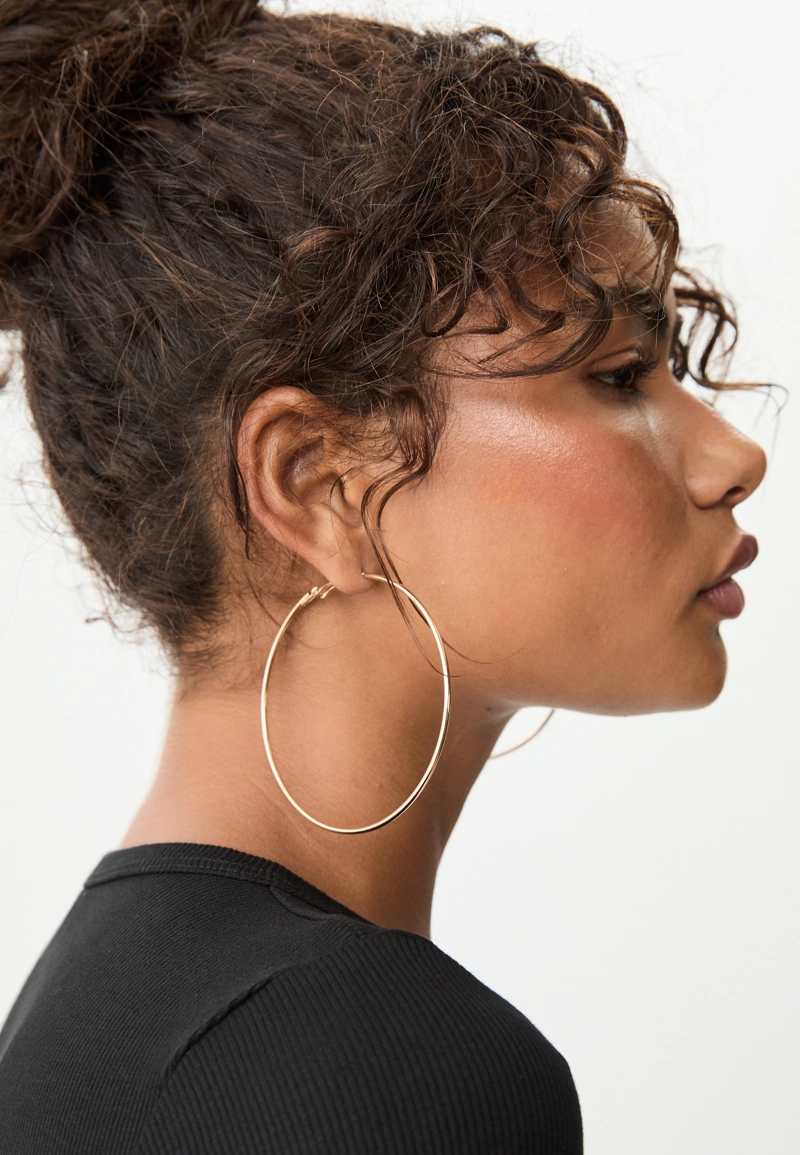 Большие серьги-кольца