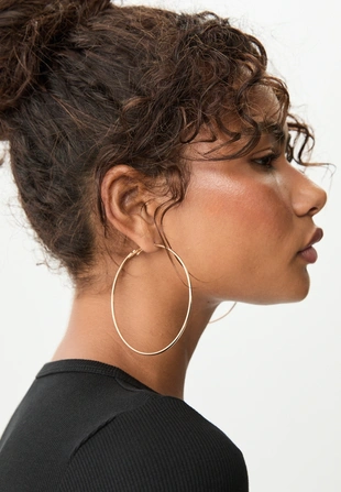 Большие серьги-кольца- Заказать в России