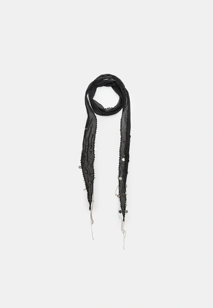 Тонкий платок с бусинами- Заказать в России