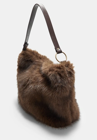 Сумка на плечо из искусственного меха- Заказать в России