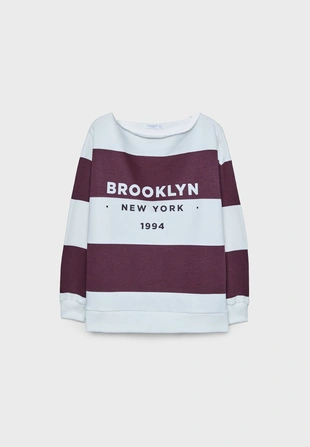 Толстовка оверсайз с принтом- Заказать в России