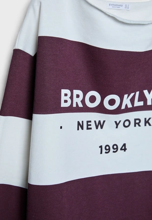 Толстовка оверсайз с принтом- Заказать в России