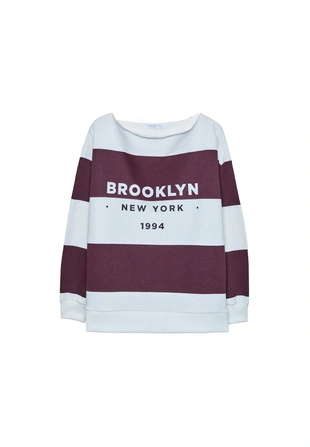 Толстовка оверсайз с принтом- Заказать в России