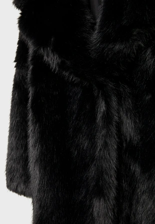 Пальто из искусственного меха стандартной длины- Заказать в России