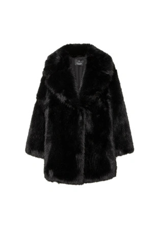 Пальто из искусственного меха стандартной длины- Заказать в России