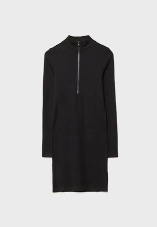 Короткое платье на молнии- Заказать в России