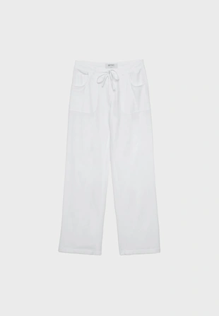 Брюки с карманом из льна- Заказать в России