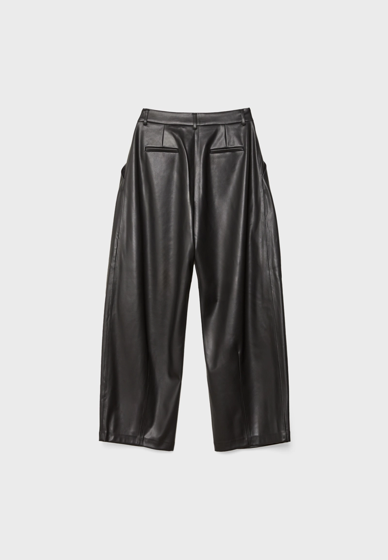 Брюки свободного кроя из искусственной кожи