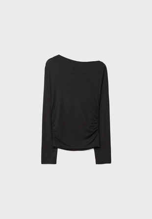 Футболка асимметричная с люверсами- Заказать в России