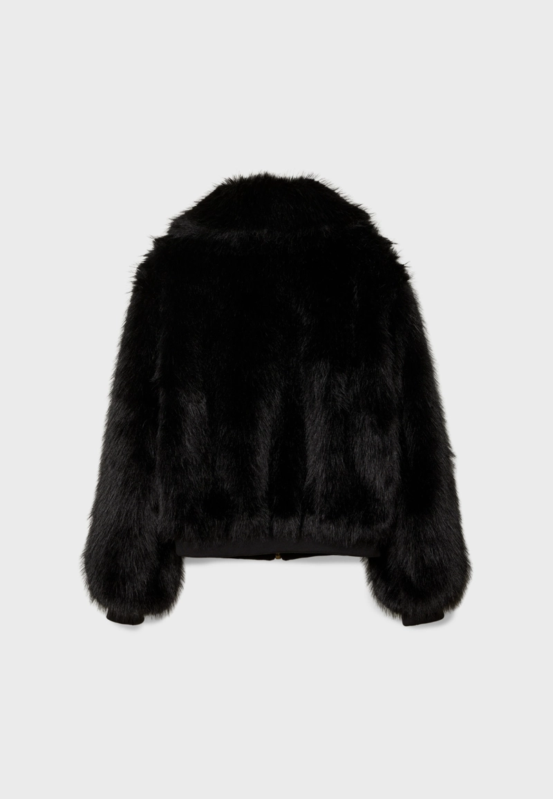 Куртка из искусственного меха на молнии