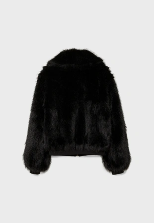 Куртка из искусственного меха на молнии- Заказать в России