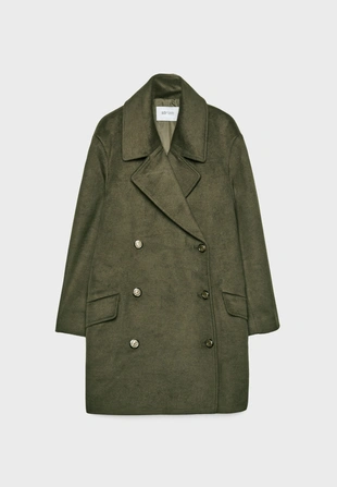 Двубортное пальто- Заказать в России