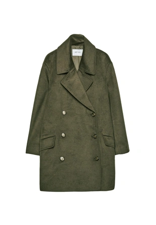 Двубортное пальто- Заказать в России
