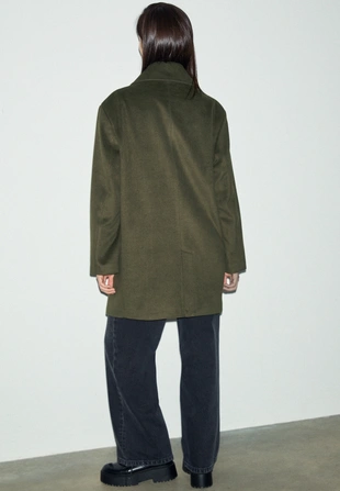 Двубортное пальто- Заказать в России