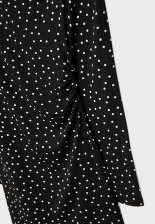 Короткое платье в горошек- Заказать в России