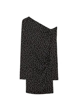 Короткое платье в горошек- Заказать в России