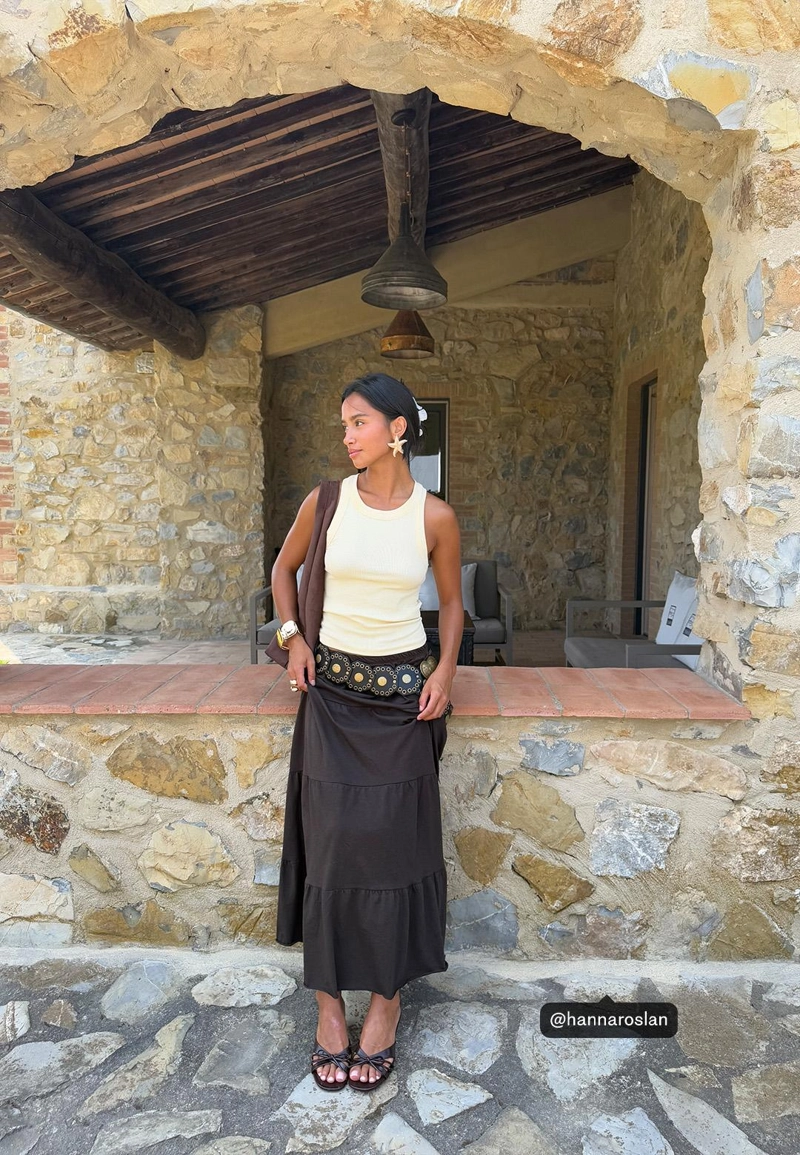 Широкий ремень с шестиугольниками