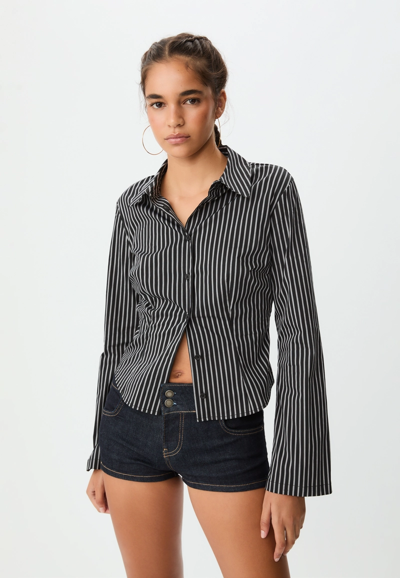 Мини-шорты из денима