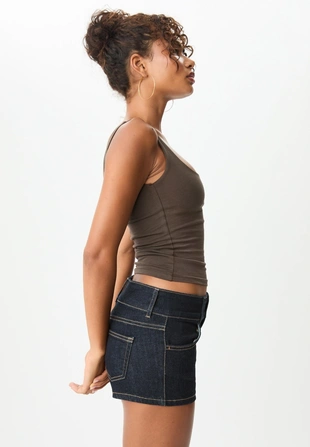 Мини-шорты из денима- Заказать в России