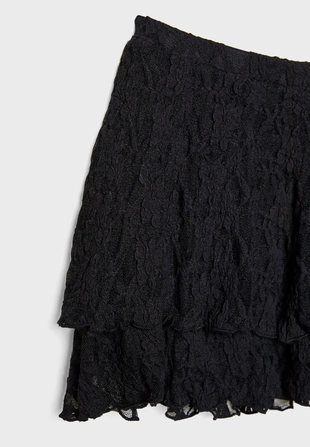 Легкая юбка-брюки с кружевом- Заказать в России