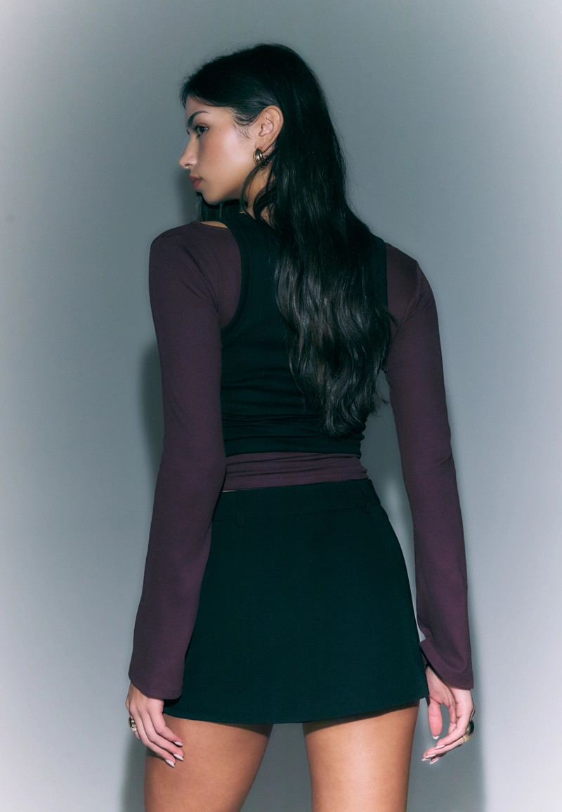 Мини-юбка-шорты D62