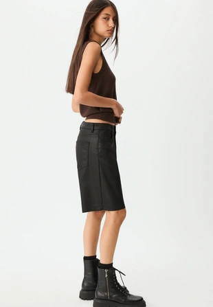 Шорты-бермуды с вощеным покрытием- Заказать в России