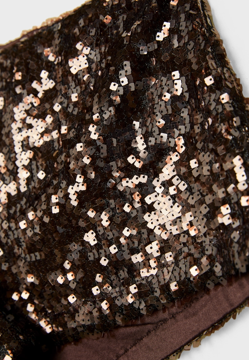 Мини-шорты с пайетками