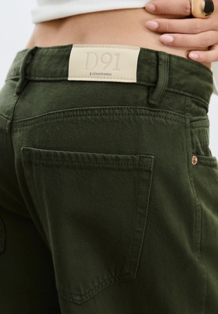 Джинсы D91 с низкой посадкой и широкими штанинами- Заказать в России