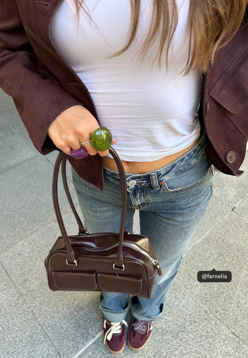 Джинсы D91 с низкой посадкой и широкими штанинами