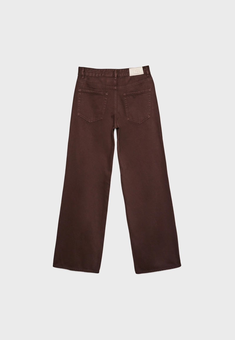 Джинсы D91 с низкой посадкой и широкими штанинами