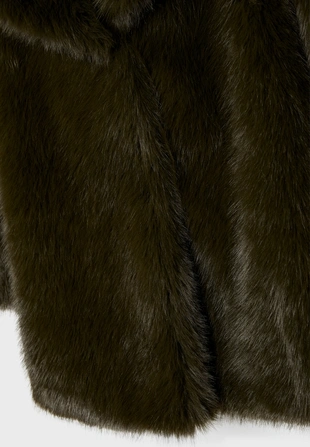 Пальто из искусственного меха стандартной длины- Заказать в России