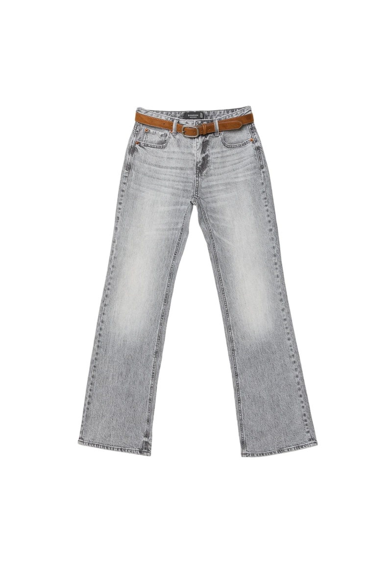 Джинсы bootcut D68 с ремнем
