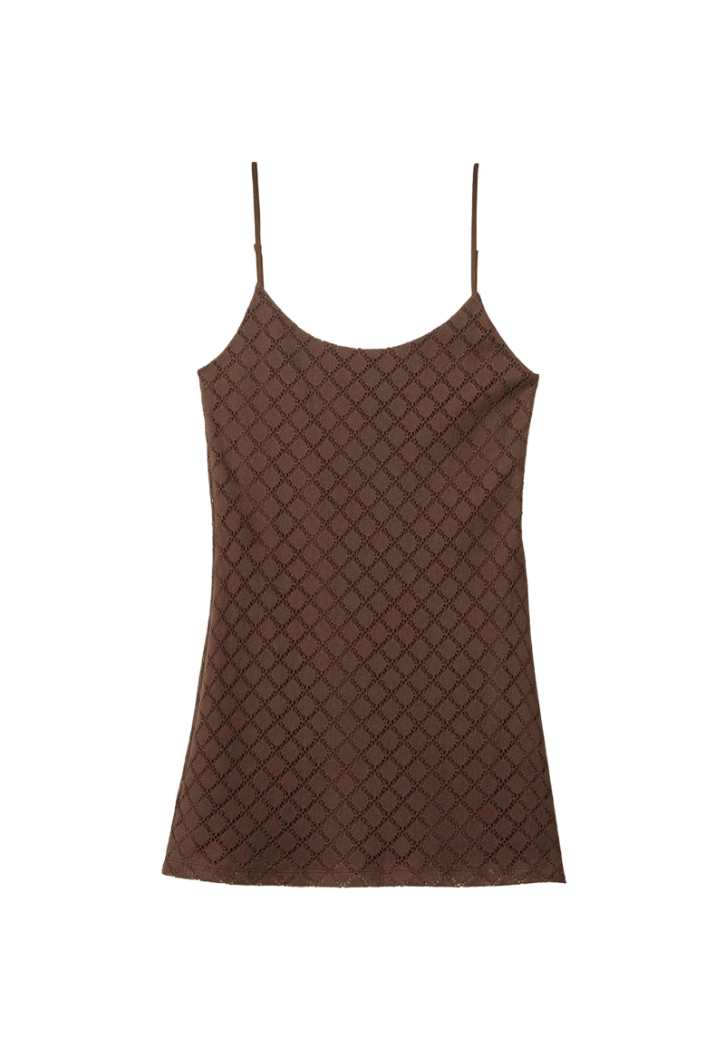 Короткое платье с эффектом кроше