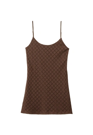 Короткое платье с эффектом кроше- Заказать в России