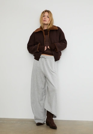 Двусторонняя куртка с искусственным мехом- Заказать в России