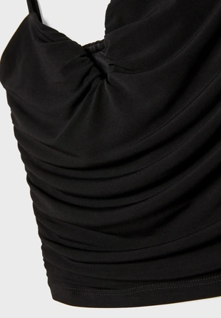 Топ с V-образным вырезом на бретелях- Заказать в России