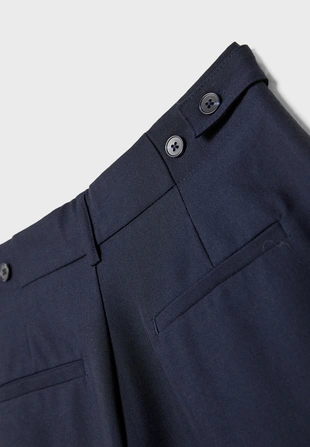 Брюки очень широкого кроя с регулируемой талией- Заказать в России