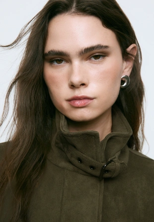 Куртка оверсайз из искусственной замши- Заказать в России