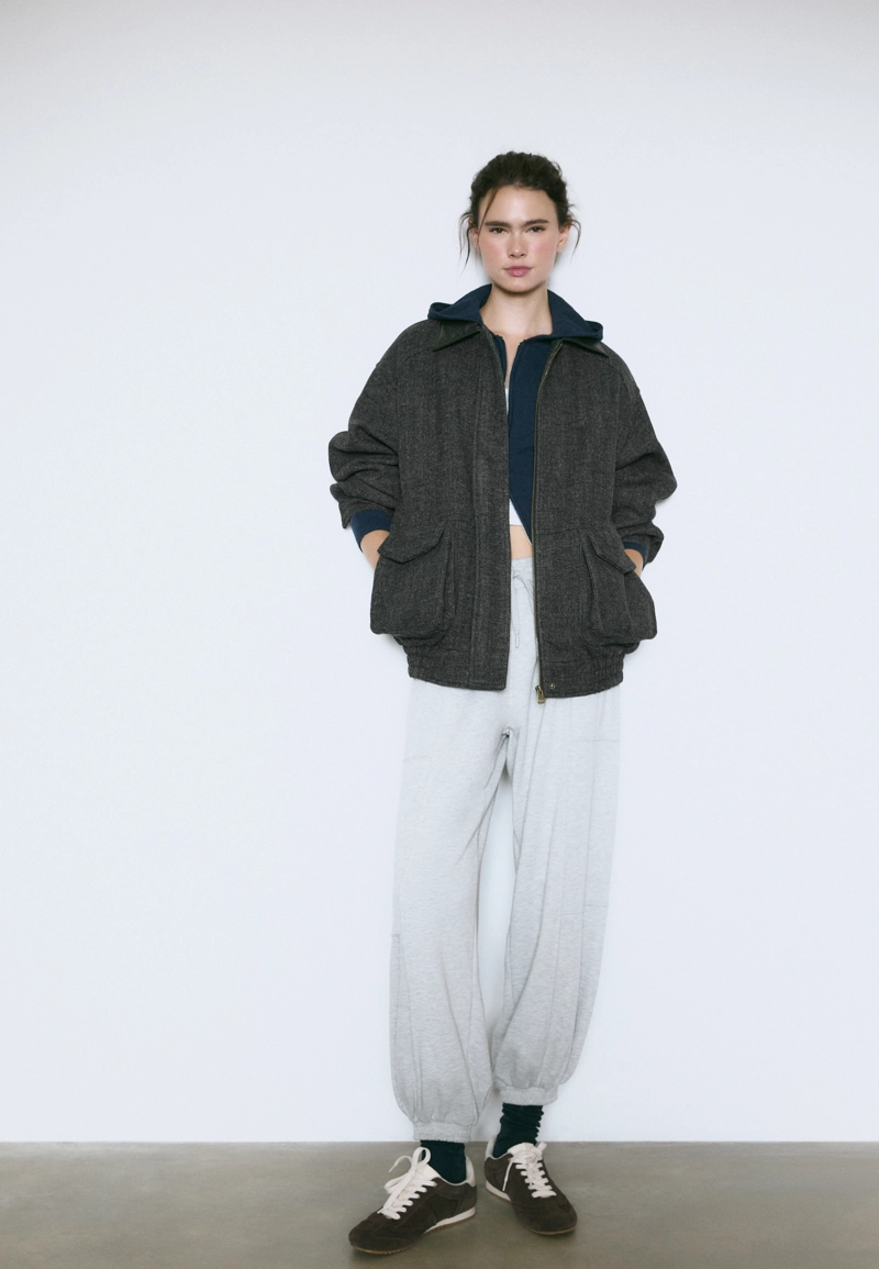 Куртка с карманами «елочка»