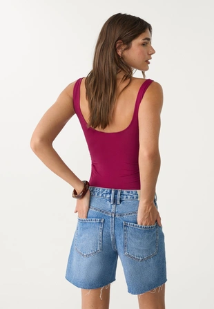 Боди из полиамида со сборками- Заказать в России