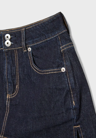 Джинсовая юбка-шорты- Заказать в России