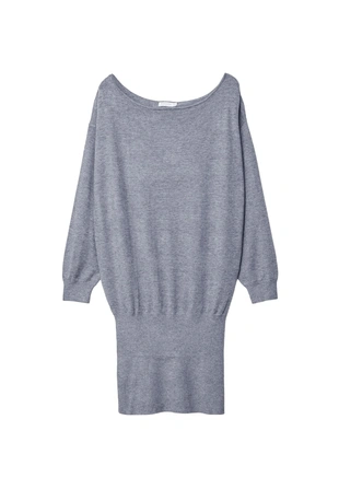 Короткое трикотажное платье с вырезом «лодочка»- Заказать в России