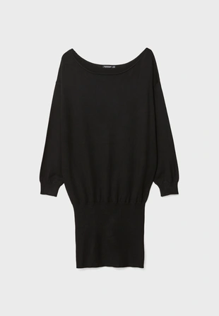 Короткое трикотажное платье с вырезом «лодочка»- Заказать в России