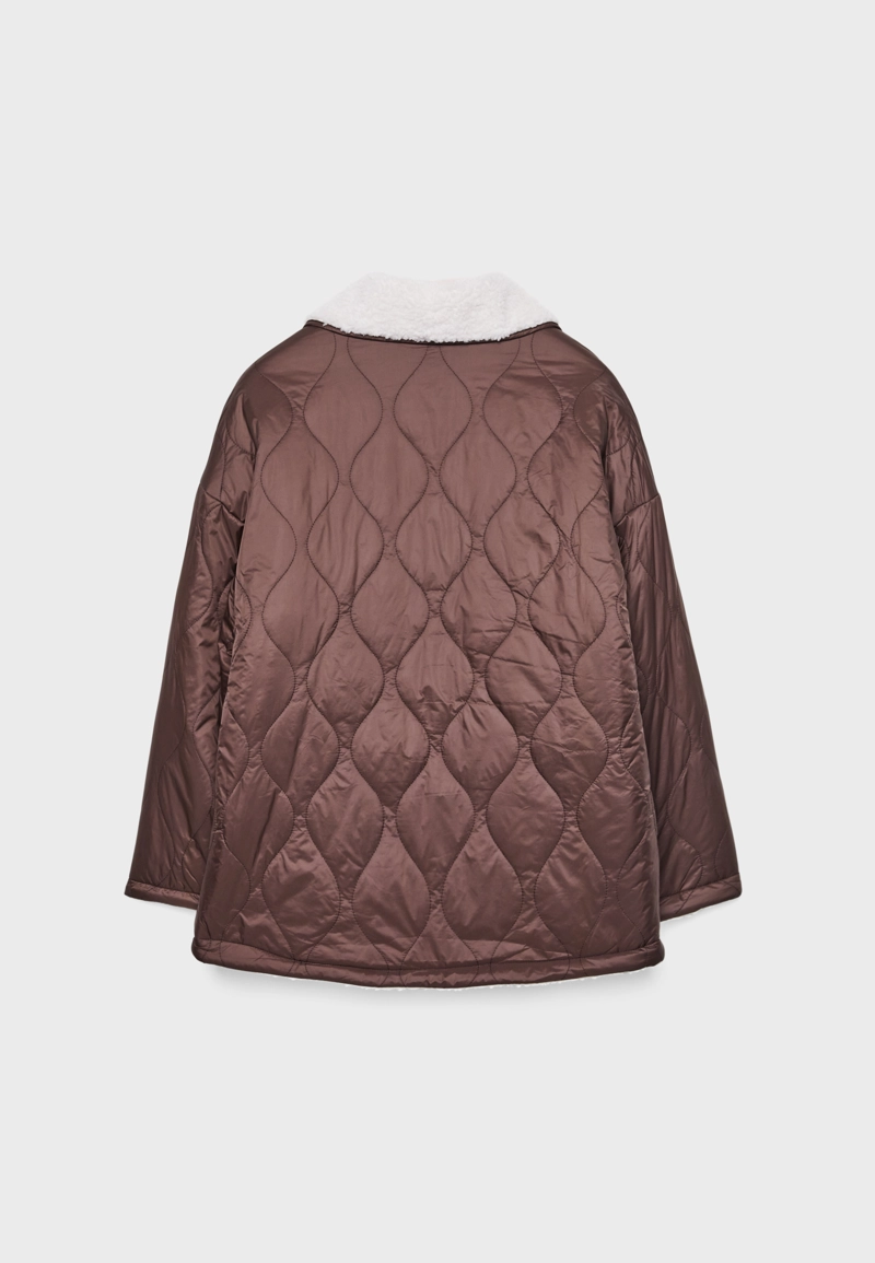 Двусторонняя куртка из искусственной овчины