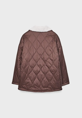 Двусторонняя куртка из искусственной овчины- Заказать в России